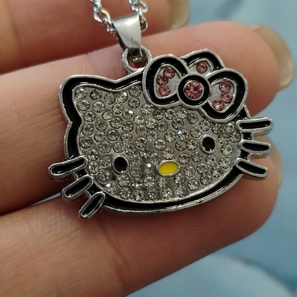 Hello Kitty Rhinestone Necklace - Picture 3 of 4
